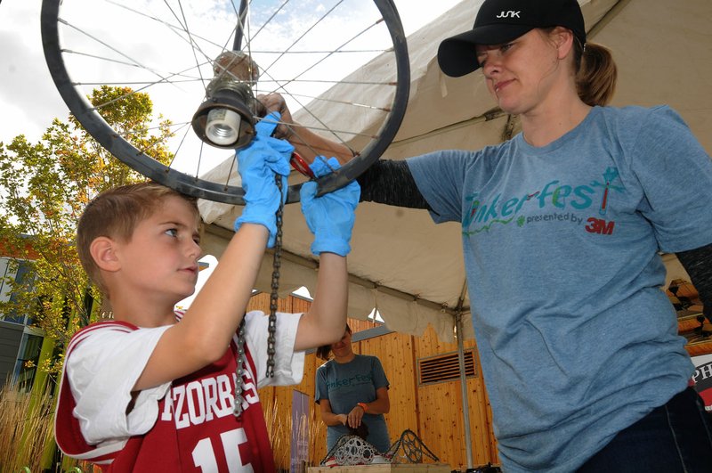 Tinkerfest -- A one-day festival that celebrates the creative, curious and innovative spirit in all of us, 9 a.m.-4 p.m. Oct. 6, Scott Family Amazeum in Bentonville. $9.50. 696-9280 or amazeum.org.