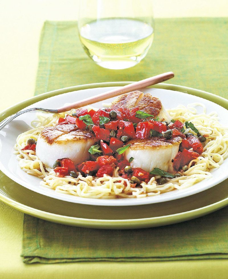Scallops With Capers and Tomatoes 