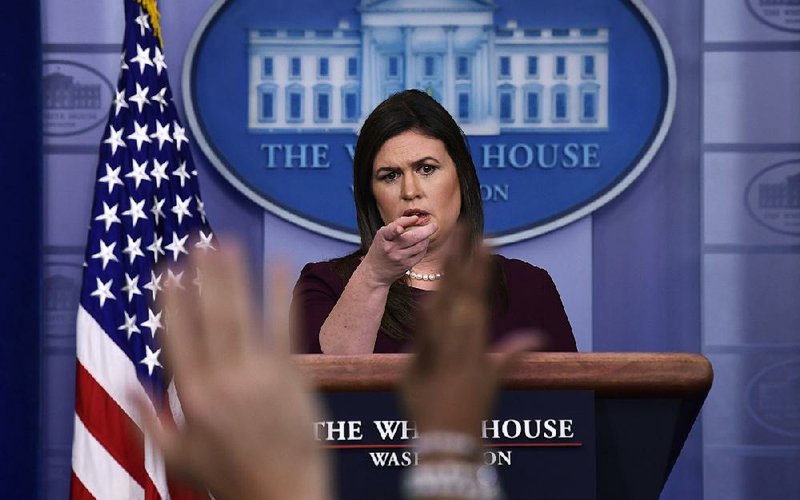 White House press secretary Sarah Huckabee Sanders said Wednesday that President Donald Trump “brought his father into a lot of deals, and they made a lot of money together.” 