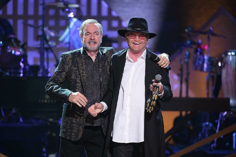 The PBS special Great Performances: Grammy Salute to Music Legends 2018 airs Friday and features a duet between Neil Diamond (left) and Mickey Dolenz.
