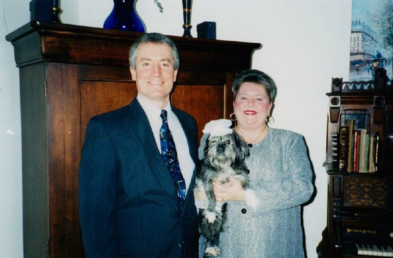 Melody Sims and Steve Stanley were married on Jan. 20, 2001, in the living room of their North Little Rock home with their dog, Ceily, and Steve’s parents as witnesses. The ceremony was officiated by their house painter, who also happened to be a preacher.