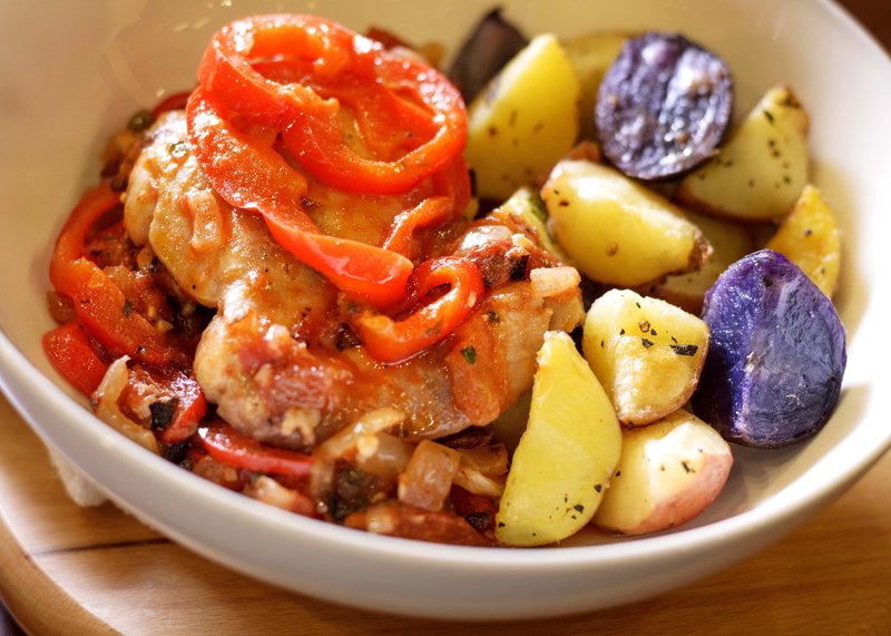 Tuscan Roasted Tomato Chicken With Capers (Courtesy of Nancy Waldeck)
