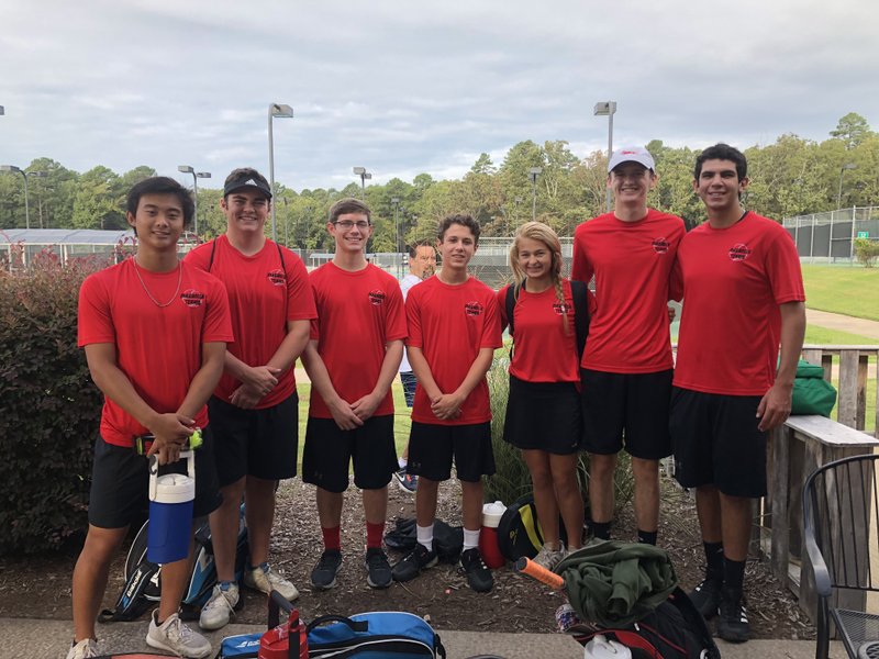 Magnolia athletes competing in this week’s Class 4A State Tennis Tournament at Burns Park in North Little Rock were Keith Watson, Triston Malone, Kevin Zhao, Blake Prince, Peyton Carter and Abbie Jolly.