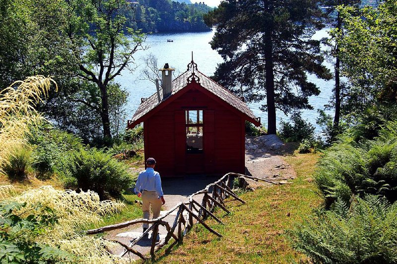 Composer Edvard Grieg retreated daily to this picture-perfect studio on a Norwegian fjord. 