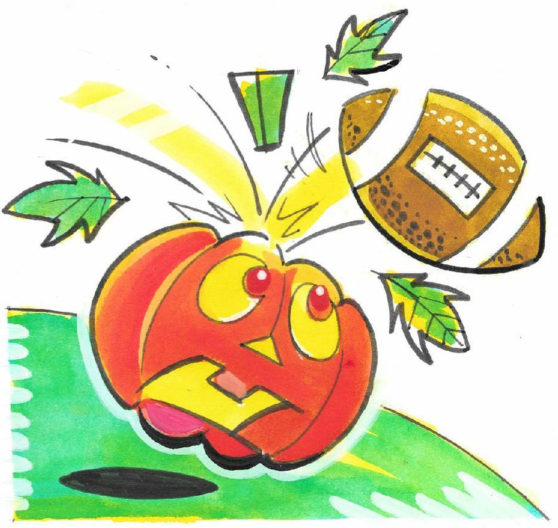 Arkansas Democrat-Gazette pumpkin illustration. 