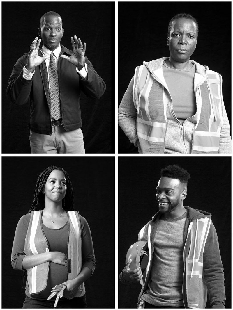 Courtesy photo Anton Floyd, Cherene Snow, DeAnna Supplee and Broderick Clavery, clockwise from top left, star in T2's production of "Skeleton Crew," a play the New York Times called "a deeply moral and deeply American play, with a loving compassion for those trapped in a system that makes sins, spiritual or societal, and self-betrayal almost inevitable."