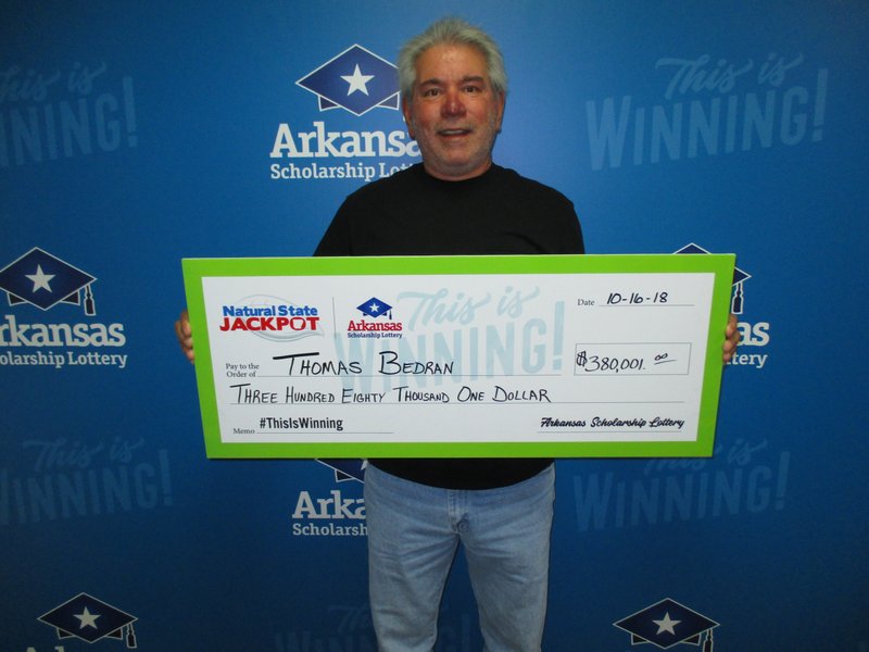 Arkansan wins 380,001 in lottery's Natural State Jackpot game The