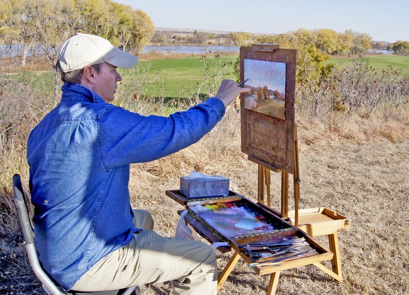 Photo submitted Todd Williams, president of the Heart of America Artists' Association, painted "En Plein Air." The Siloam Springs-based association will host a community workshop at the Botanical Gardens of the Ozarks in Fayetteville on Thursday, Oct. 18.