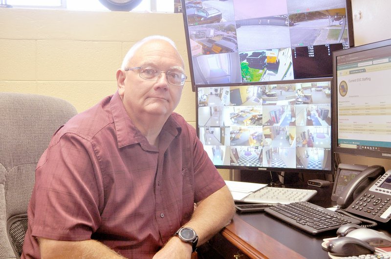 RACHEL DICKERSON/MCDONALD COUNTY PRESS Gregg Sweeten is director of the McDonald County Office of Emergency Management.