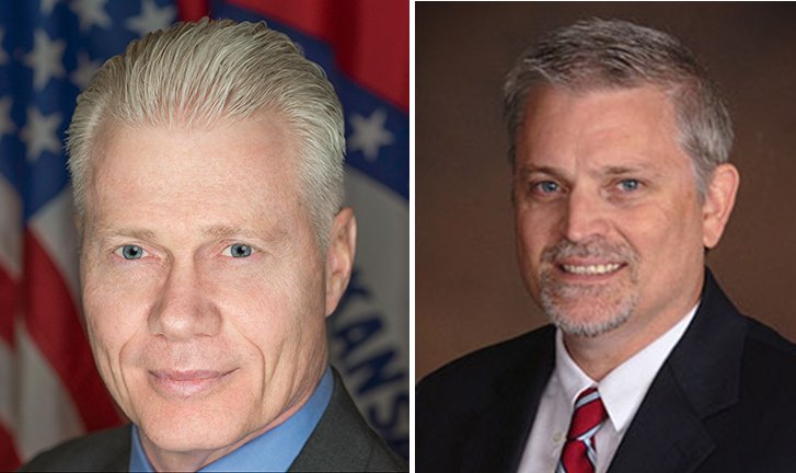 Zane Chenault (left) and Bobby Hill, Washington County Treasurer