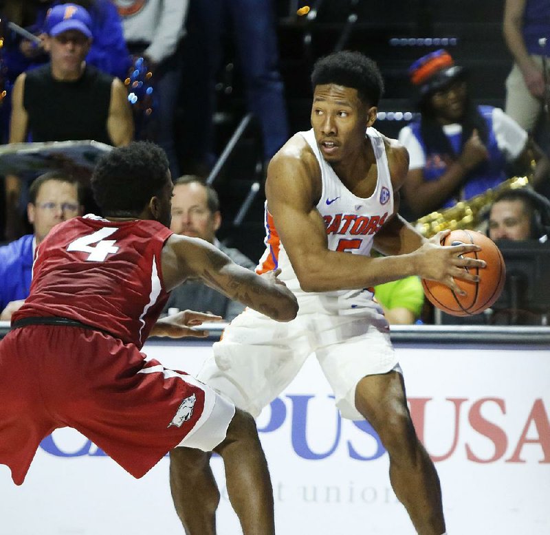 Florida guard KeVaughn Allen of North Little Rock is becoming a vocal leader on the team, according to senior center Kevarrius Hayes. “KeVaughn is speaking up, calling out the right plays and switches on defense,” Hayes said. “You hear his voice and it kind of shocks you a little bit. It’s good to see him developing that part of his game.” 