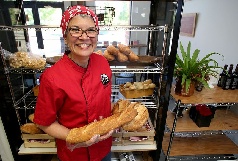 NWA Democrat-Gazette/DAVID GOTTSCHALK In November, Daymara Baker, owner and operator of Rockin' Baker bakery in Fayetteville, will celebate the second anniversary of her nonprofit organization that seeks to help vulnerable populations transition into the workplace.