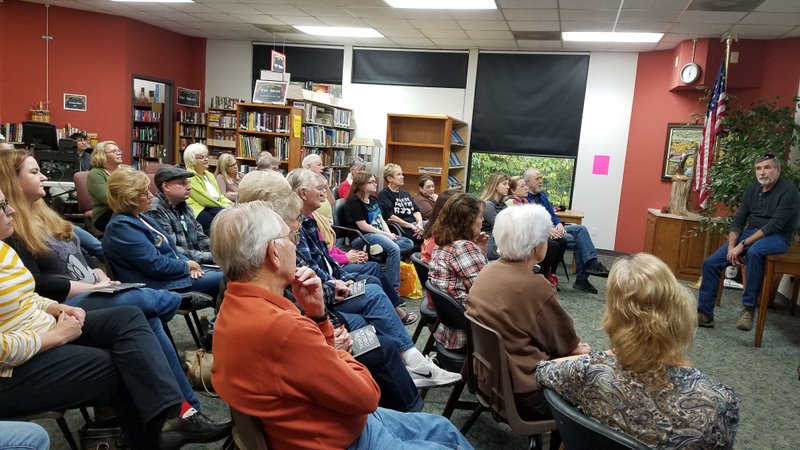 Photo submitted Author and paranormal investigator, Bud Steed, stopped by the Bella Vista Public Library to present on the haunted hot spots of Northwest Arkansas and the River Valley.
