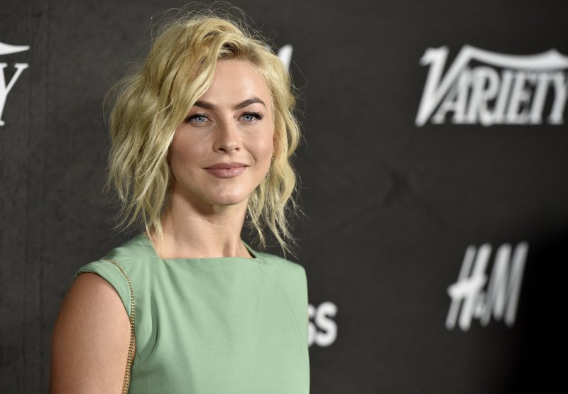 In this Aug. 28, 2018 file photo, Julianne Hough arrives at Variety's Power of Young Hollywood in Los Angeles. 