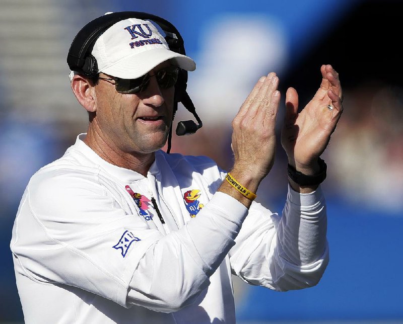 David Beaty was fired as the head football coach at Kansas on Sunday after winning six games in four seasons.