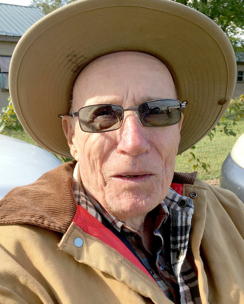 Westside Eagle Observer/RANDY MOLL Bobby Gibbs, 84, of Jane, Mo., tells stories of his service in the army, his life and his work as a pilot for Angel Flights with Sam Walton and others.