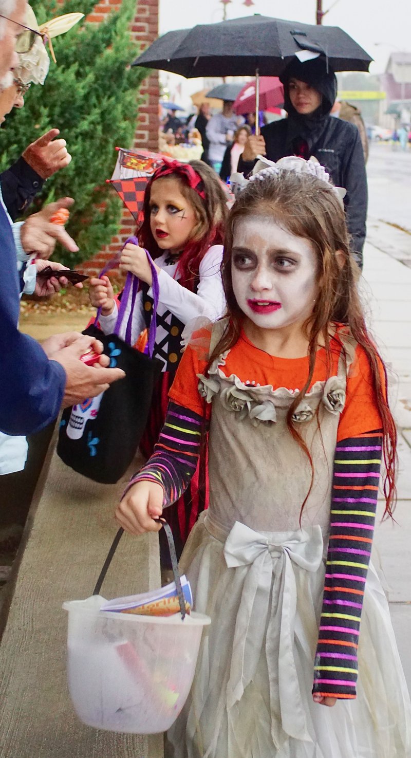 Faces of Halloween during the Oct. 31, 2018, Chamber-sponsored Trick or Treat on Main Street event in Gentry.