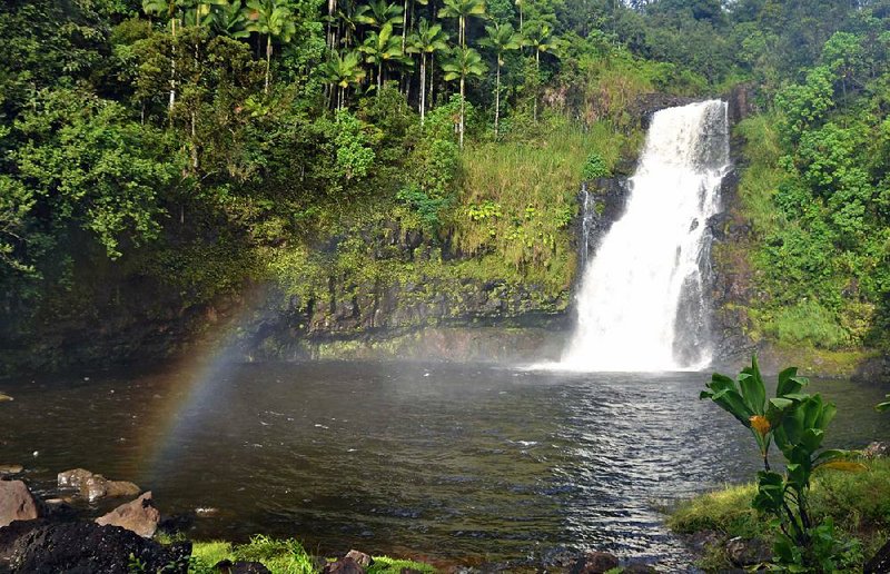 Guests at the Inn at Kulaniapia Falls may, with permission, swim in the pond at the base of the falls, a 120-foot-tall cascade about three miles from Hilo on Hawaii Island. 