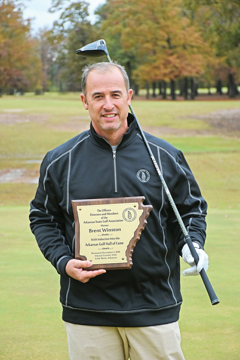 Brent Winston of Sheridan was recently inducted into the Arkansas Golf Hall of Fame.  Winston has taken many honors for golf and played professionally for 15 years. 