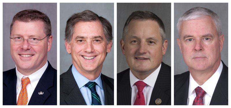 From left: U.S. Reps. Rick Crawford, French Hill, Bruce Westerman and Steve Womack.