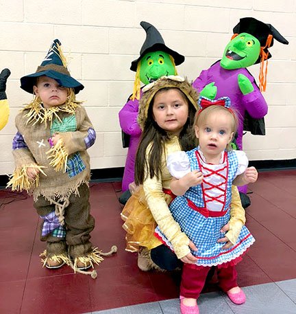 Photo submitted Hayden Fullerton and her siblings were the third place winners of the contest for the Wizard of Oz inspired costumes.