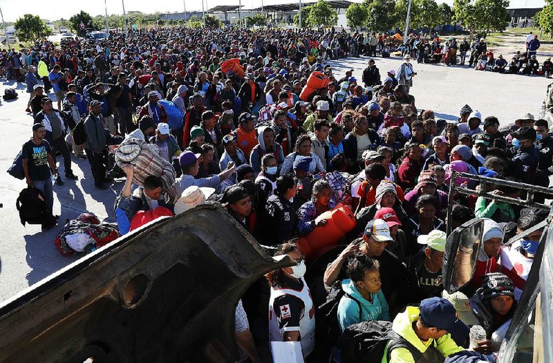 First of caravan reaches border at Tijuana The Arkansas Democrat