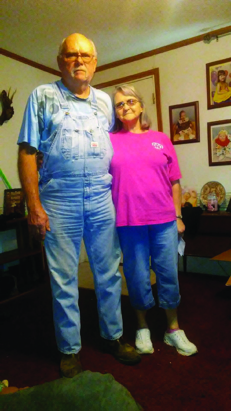Kathleen Miles and her husband Eugene at their home in Crossett.
