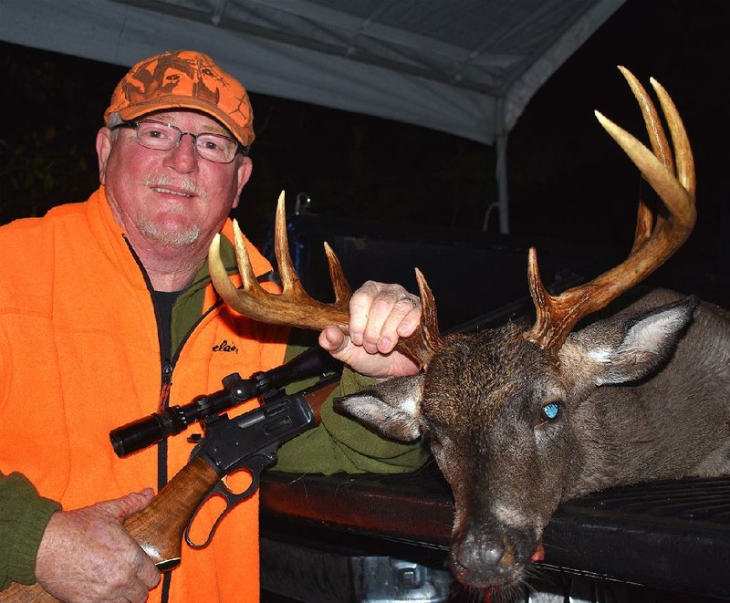 Mike Romine of Mabelvale took this 10-point buck Monday in Grant County.
