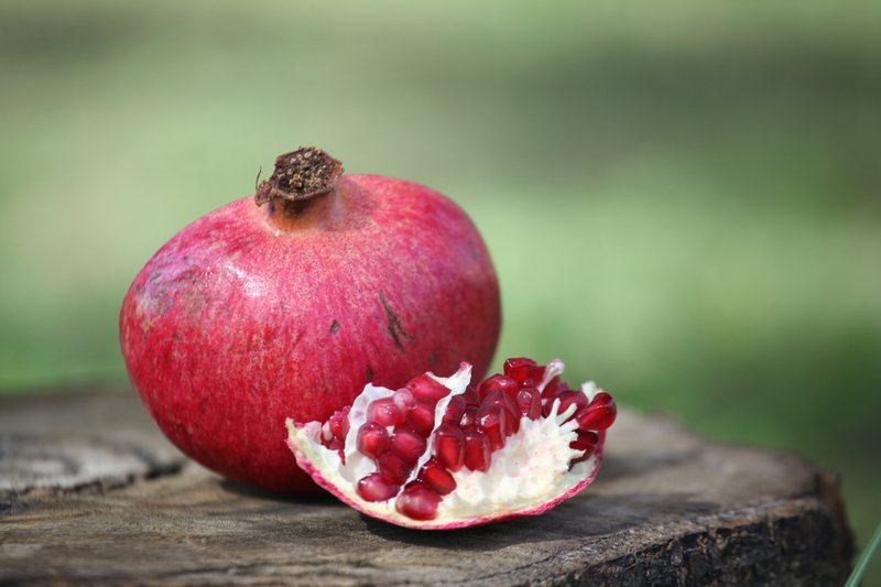 Underneath their leathery skin, pomegranates are teeming with sweet-tart juicy arils.