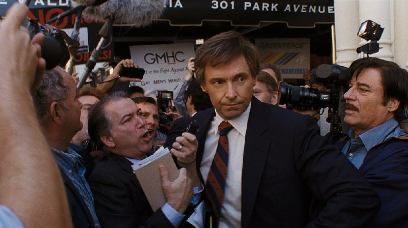 Presidential candidate Gary Hart (Hugh Jackman) find his sphere of privacy rapidly contracting in Jason Reitman’s fact-based The Front Runner.