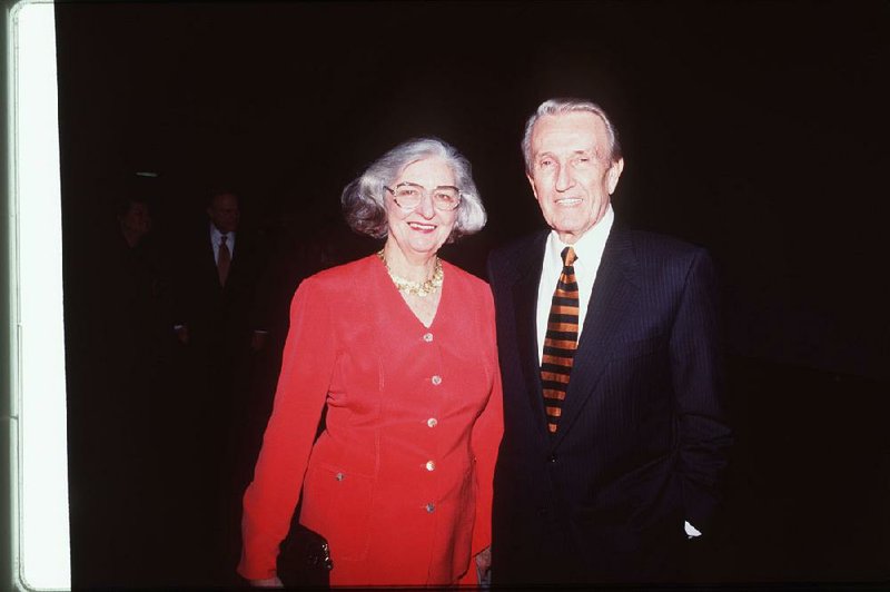 Betty and Dale Bumpers, shown on March 13, 1999, were married for 66 years. As Arkansas’ first lady when Dale Bumpers served as governor, she campaigned for immunization of all children. 