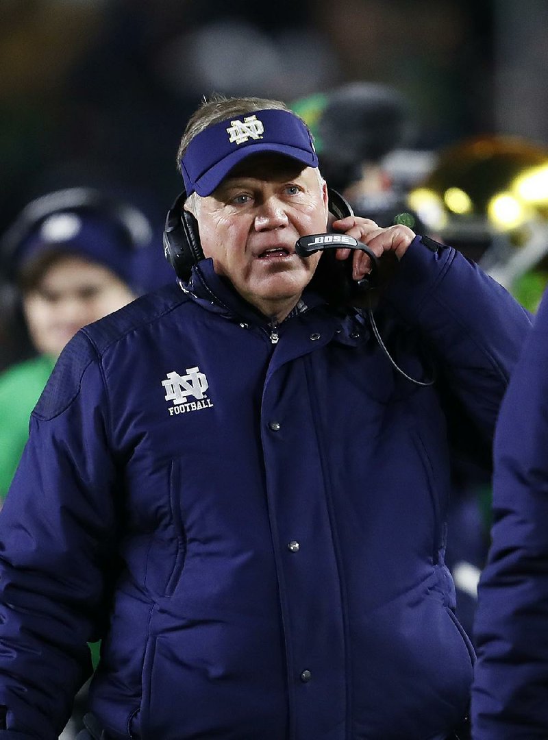 Notre Dame head coach Brian Kelly 