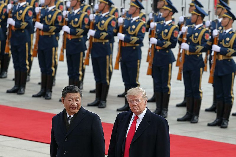 President Donald Trump, shown with Chinese President Xi Jinping last November during a state visit to Beijing, is to meet with Xi at the Group of 20 summit in Buenos Aires, Argentina, on Friday and Saturday.
