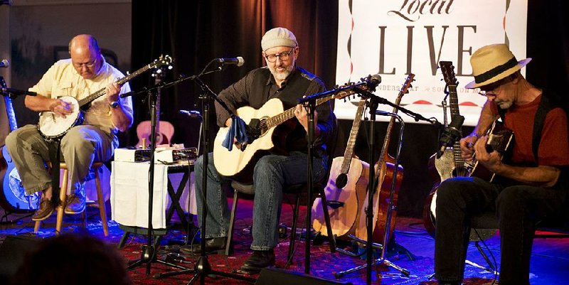 Fingerfood — (from left) Micky Rigby, Steve Davison and Danny Dozier — performs Friday for Davison’s CD release party.
