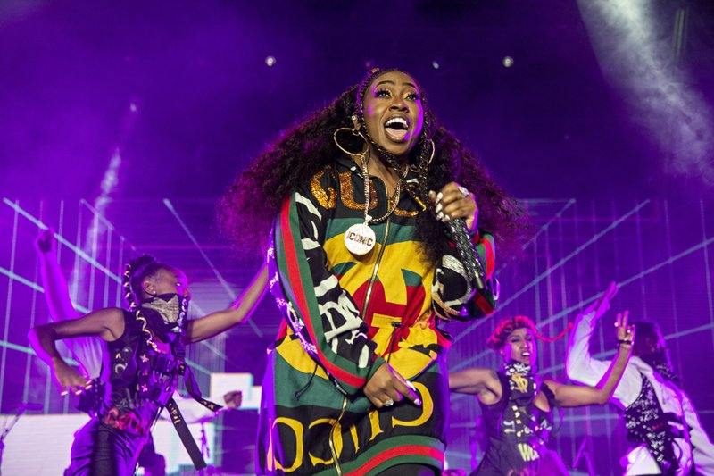 FILE - In this July 7, 2018 file photo, Missy Elliott performs at the 2018 Essence Festival in New Orleans.Elliott, one of rap&#x2019;s greatest voices and also a songwriter and producer who has crafted songs for Beyonce and Whitney Houston, is one of the nominees for the 2019 Songwriters Hall of Fame. (Photo by Amy Harris/Invision/AP, File)