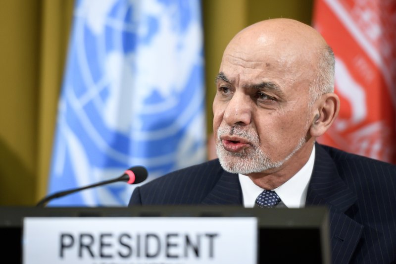 Afghan president Ashraf Ghani is shown in this 2018 file photo.