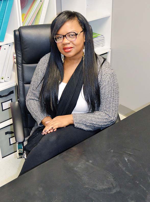 Regina Warner sits in her office in The Ministry Center in Conway. Warner started in July as director for Sexual Assault Crisis Response, part of the Women’s Shelter of Central Arkansas in Conway. “I hate that I have to [handle sexual assaults], but I’m glad I’m here,” she said. “I’ve always helped in some type of way.”
