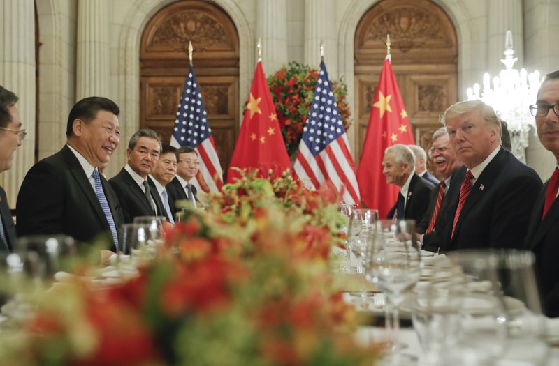 President Donald Trump meets with China's President Xi Jinping during their bilateral meeting at the G20 Summit, Saturday, Dec. 1, 2018 in Buenos Aires, Argentina. (AP Photo/Pablo Martinez Monsivais)