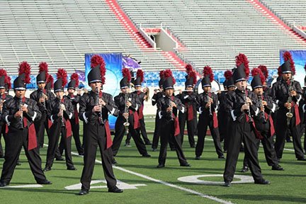 Photo submitted The Siloam Springs High School Marching Band performed a show titled &quot;Spark of Invention,&quot; at the 2018 Arkansas School Band and Orchestra Association State Marching Championship on Oct. 29 at War Memorial Stadium in Little Rock. The band placed third in the 6A division and was awarded the highest possible rating of &quot;superior.&quot;