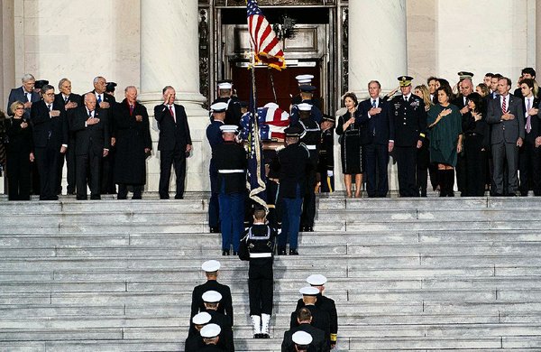 Nation honors 41st president; Bush's body at Capitol for 3 days of  mourning, tributes