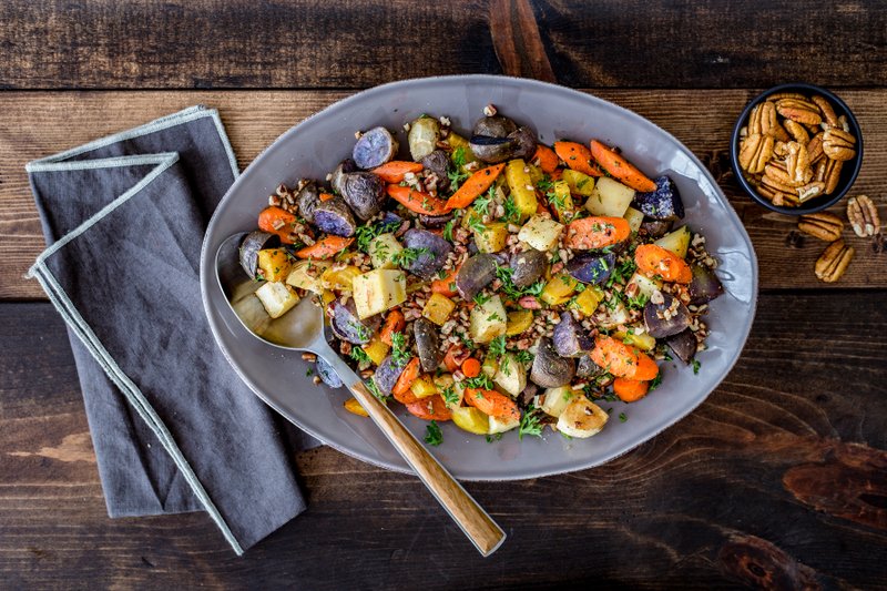 Roasted Root Vegetables With Pecans
Courtesy of American Pecan Council

