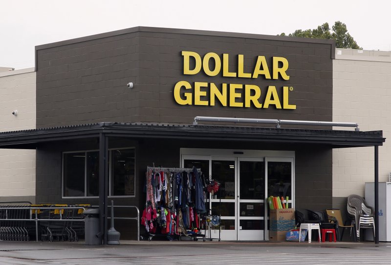 In this Aug. 3, 2017, file photo a Dollar General store is pictured in Luther, Okla.  (AP Photo/Sue Ogrocki, File)