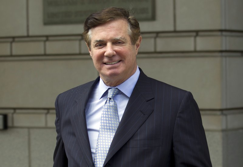 In this May 23, 2018, file photo, Paul Manafort, President Donald Trump's former campaign chairman, leaves the Federal District Court after a hearing, in Washington.  (AP Photo/Jose Luis Magana, File)