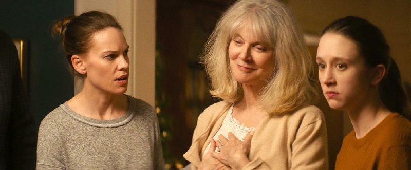 Bridget (Hilary Swank), her mother, Ruth (Blythe Danner), and her daughter, Emma (Taissa Farmiga), spend a holiday season together in Elizabeth Chomko’s alternately harrowing and heart-warming family drama What They Had.