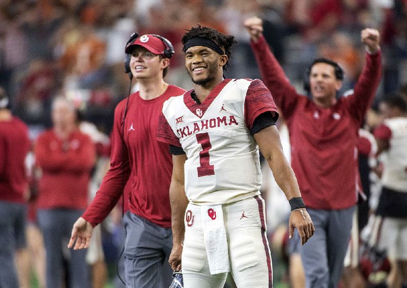 Oklahoma quarterback Kyler Murray was named The Associated Press Player of the Year on Thursday. Murray leads the nation in total offense (4,945 yards). 