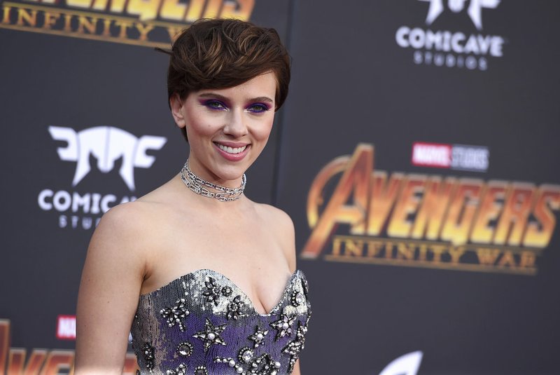 FILE - In this April 23, 2018 file photo, Scarlett Johansson arrives at the world premiere of "Avengers: Infinity War" in Los Angeles. The fourth "Avengers" movie finally has a title. Marvel Studios and the Walt Disney Co. said Friday, Dec. 7, that the highly anticipated, and closely guarded, conclusion to the "Infinity War" saga will be called "Avengers: Endgame." (Photo by Jordan Strauss/Invision/AP, File )