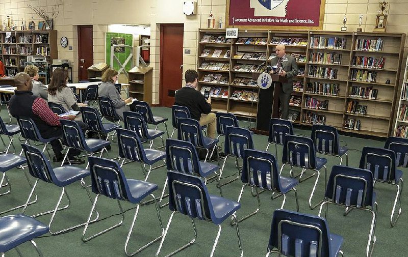 The Little Rock School District’s “Community Blueprint” will be presented to the district’s Community Advisory Board at its meeting Thursday, District Superintendent Mike Poore said Tuesday in unveiling the plan during a news conference at the McClellan High School Media Center on Geyer Springs Road. 