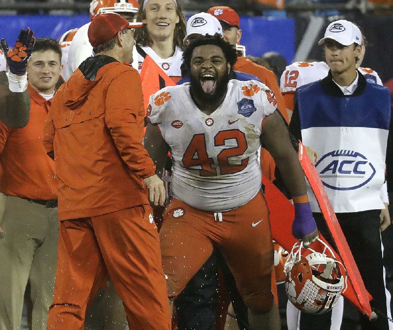Clemson defensive tackle Christian Wilkins (42) returned to school instead of leaving for the NFL when he had the chance, and  Coach Dabo Swinney said Wilkins made the most of the opportunity. 