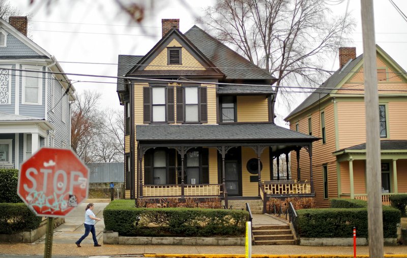 This Jan. 22, 2018, file photo, shows Rev. Martin Luther King Jr.'s birth home which is operated by the National Park Service. The National Park Service has bought the home in Atlanta, Georgia, where Martin Luther King Jr. was born in 1929. (AP Photo/David Goldman, File)