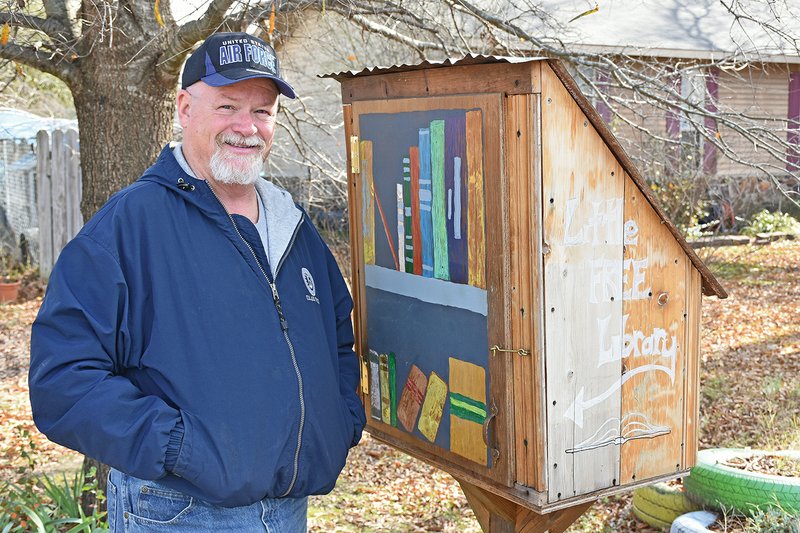 Air Force veteran Paul Joseph Hill of Beebe serves his community in various ways. In addition to being executive director of the White County VA-Clergy Project, Hill also has built a Little Free Library for his neighbors to use. He said it’s all about public service.